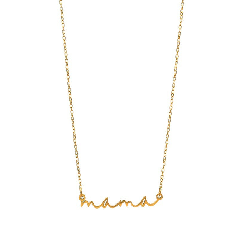 Wholesale Mother's Day Mama Stainless Steel Necklaces